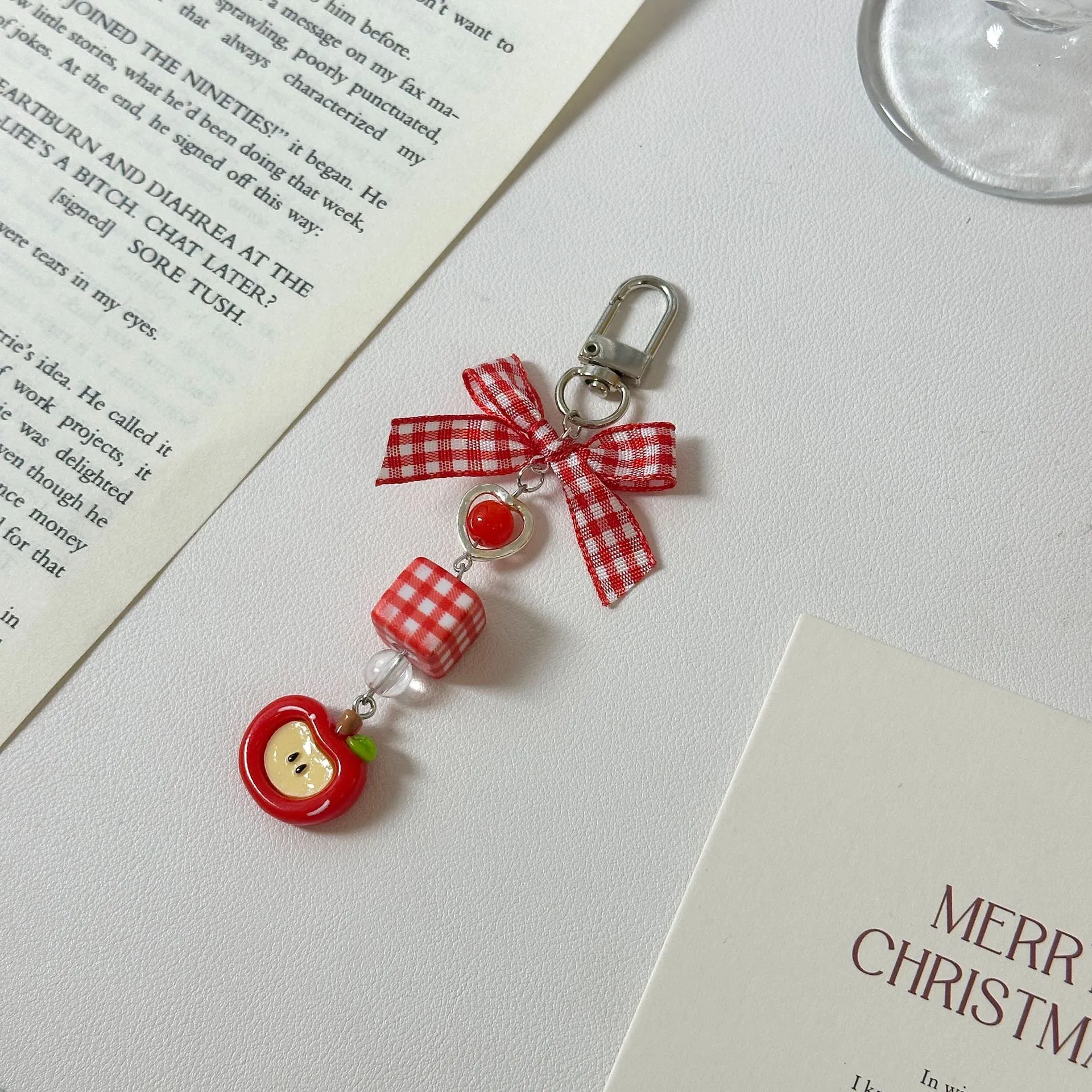 Christmas Strawberry Bag Charms