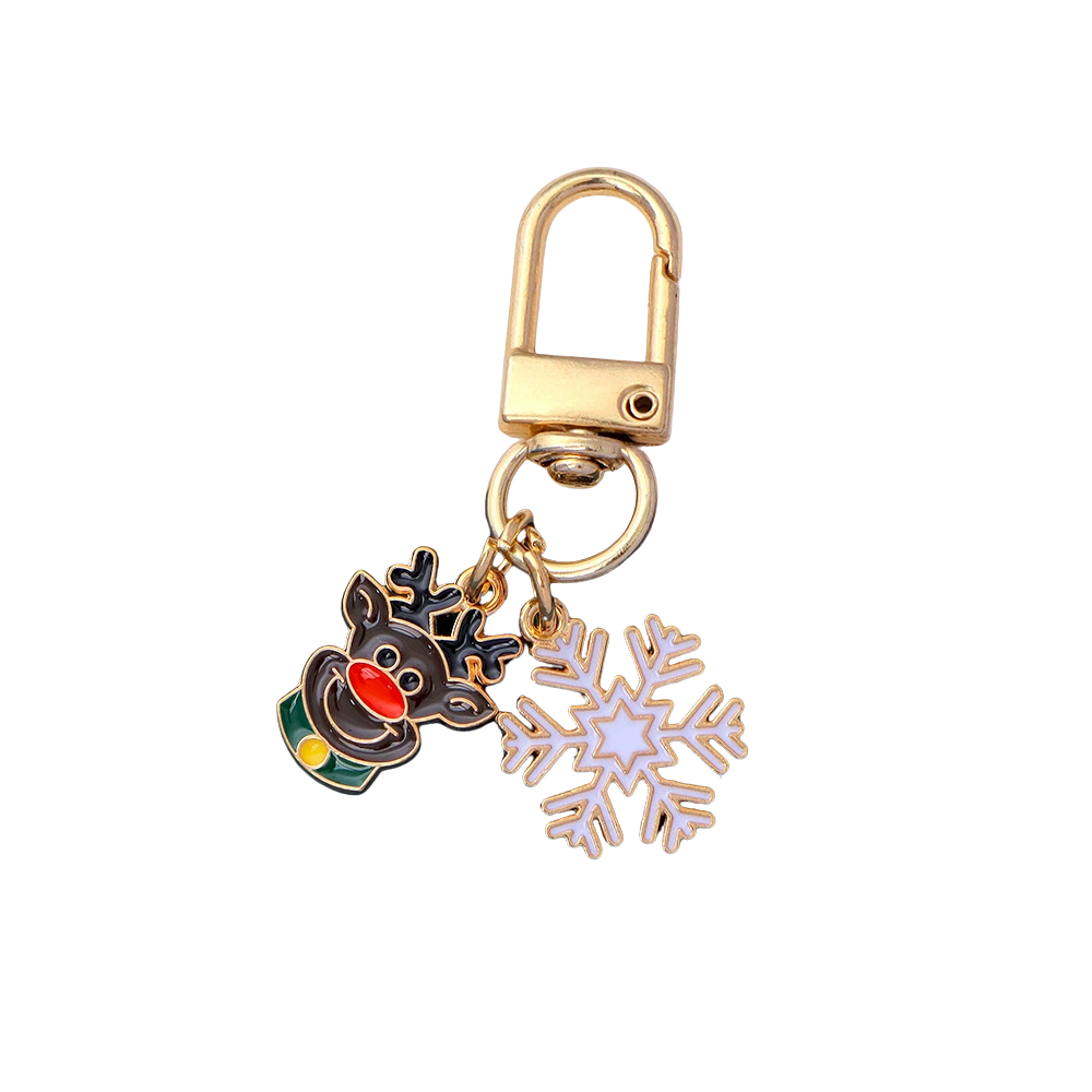 Christmas Tree Reindeer Snowflake Bag Charms