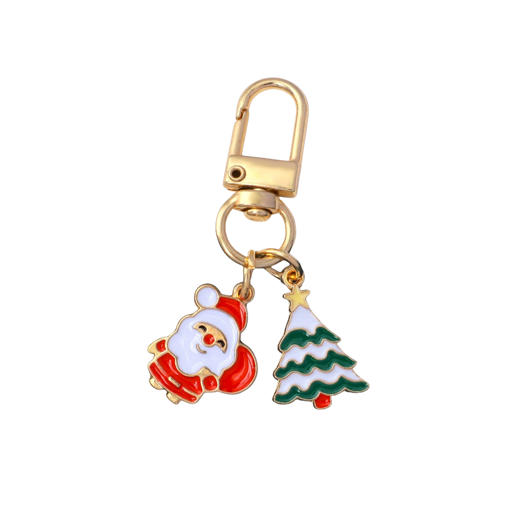 Christmas Tree Reindeer Snowflake Bag Charms
