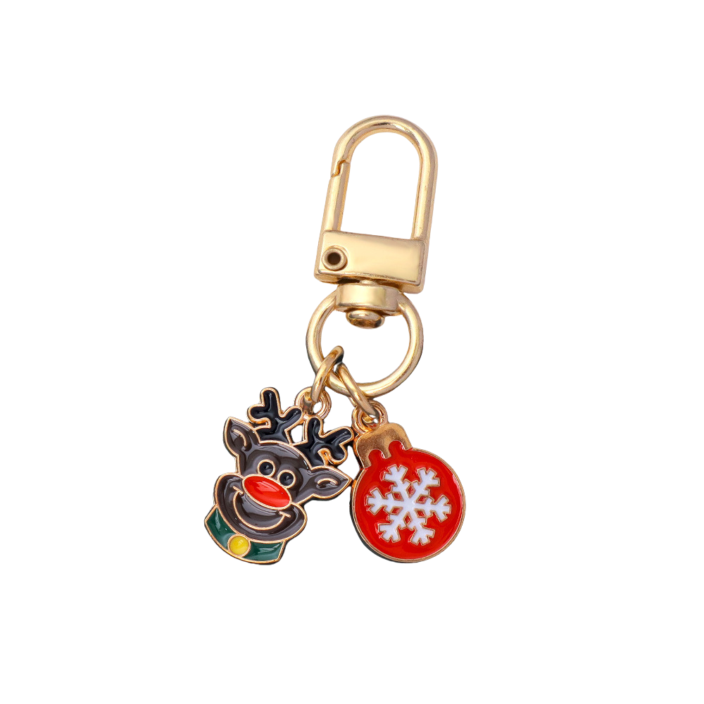 Christmas Tree Reindeer Snowflake Bag Charms