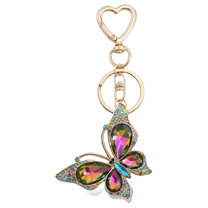 Crystal Butterfly Bag Charm