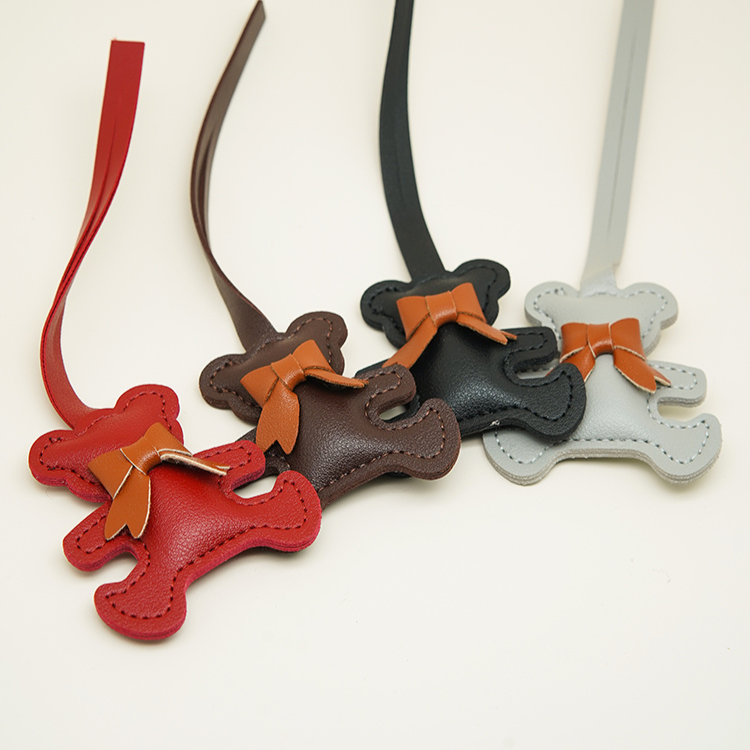 Cute Leather Teddy Bag Charms