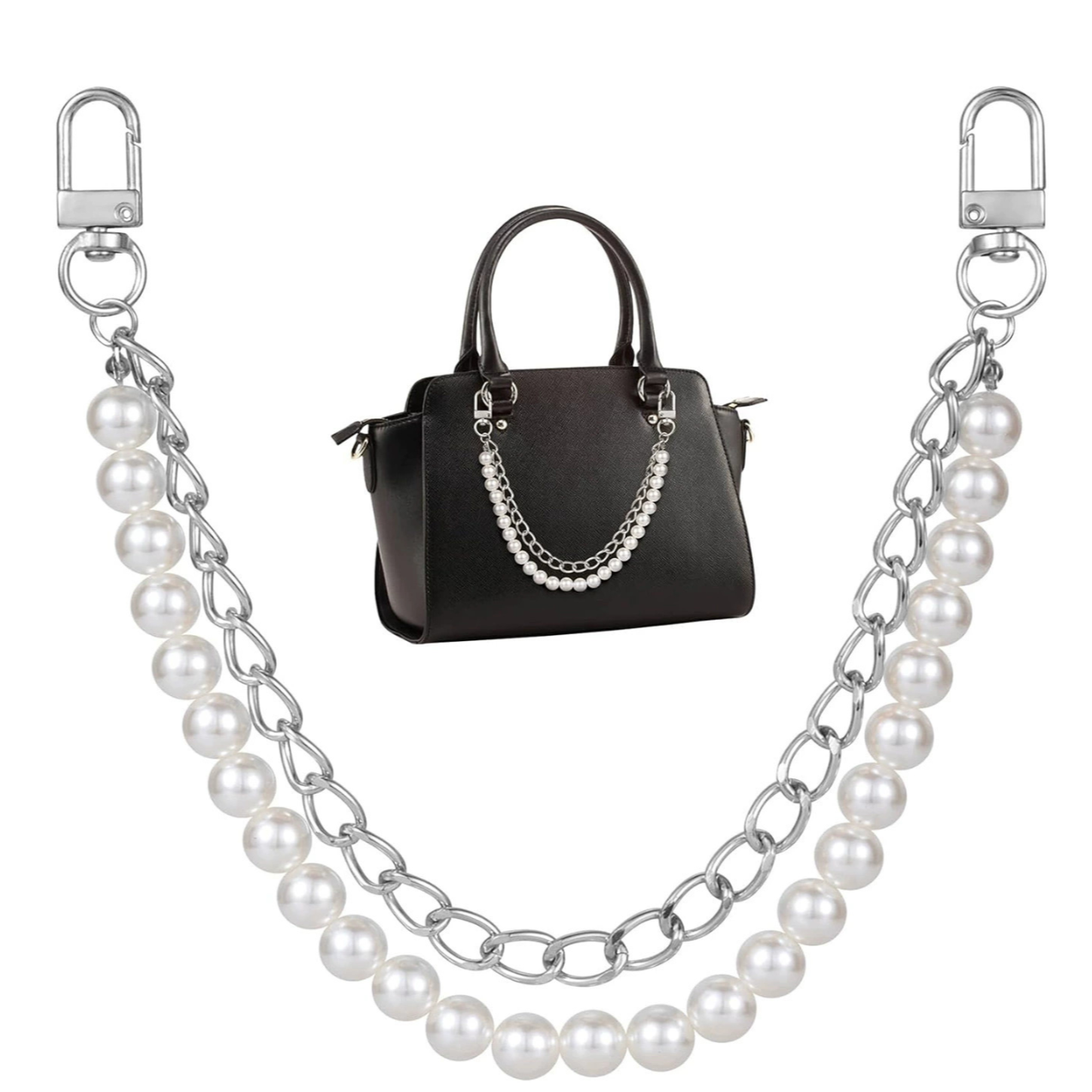 Double Pearl Bag Charm