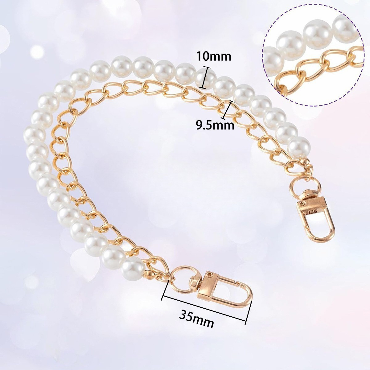 Double Pearl Bag Charm