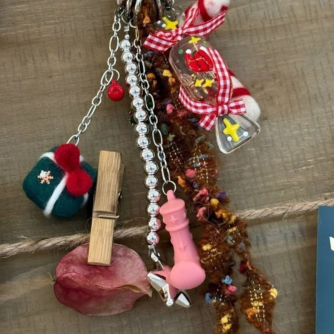 Festive Candy Christmas Bag Charms