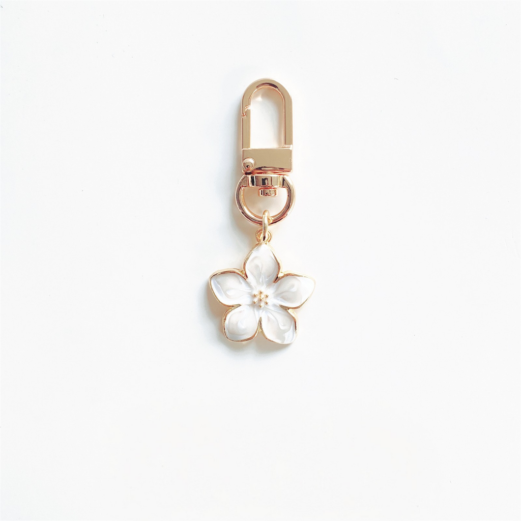 Metal Flower Bag Charm