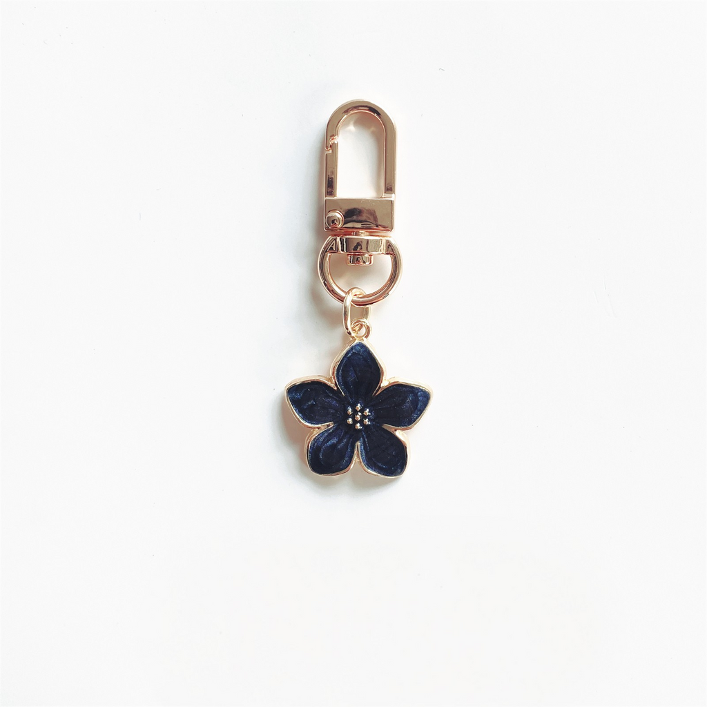 Metal Flower Bag Charm