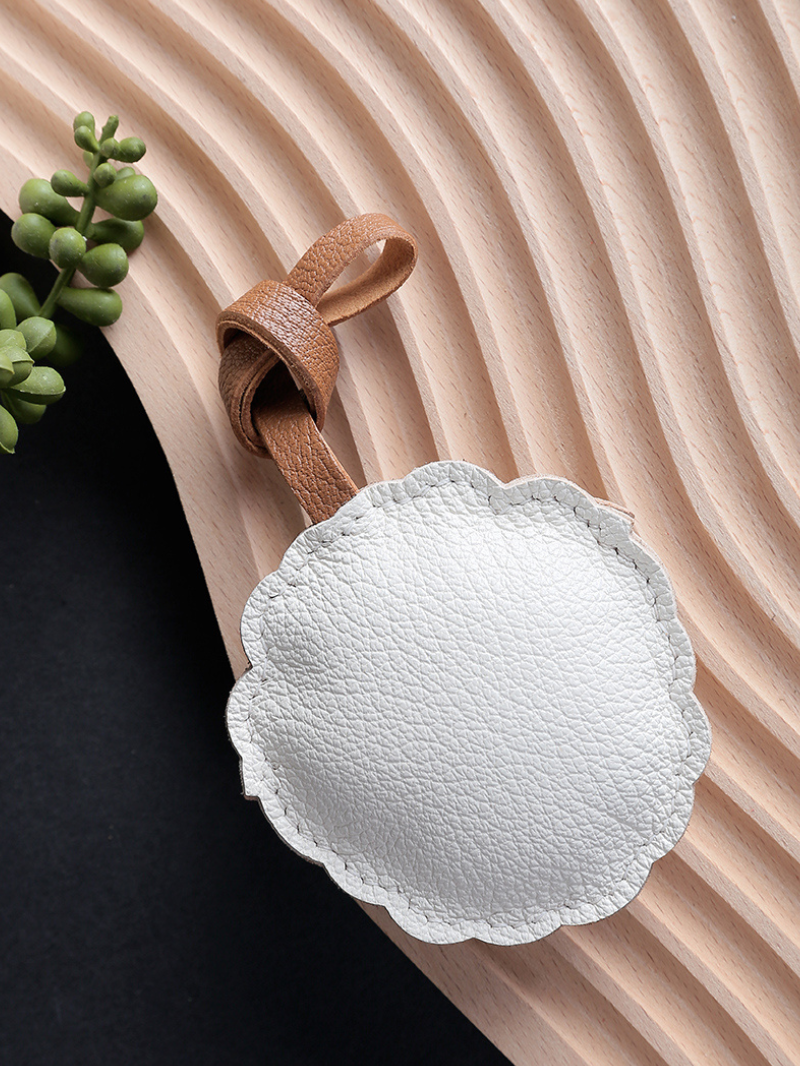 Handmade Zodiac Goat Leather Keychain Bag Charm