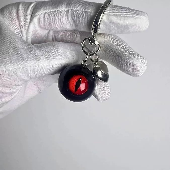 Halloween Evil Eye Heart Bag Charms