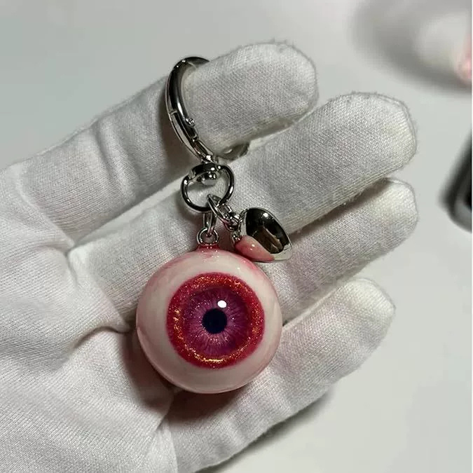 Halloween Evil Eye Heart Bag Charms