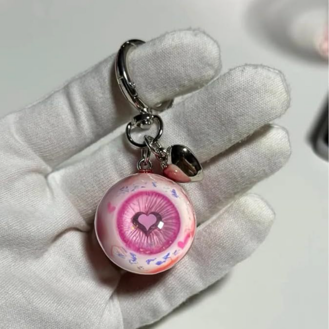 Halloween Evil Eye Heart Bag Charms