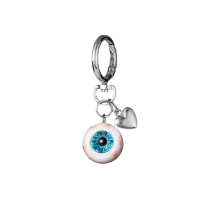 Halloween Evil Eye Heart Bag Charms