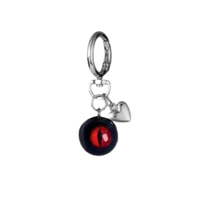 Halloween Evil Eye Heart Bag Charms