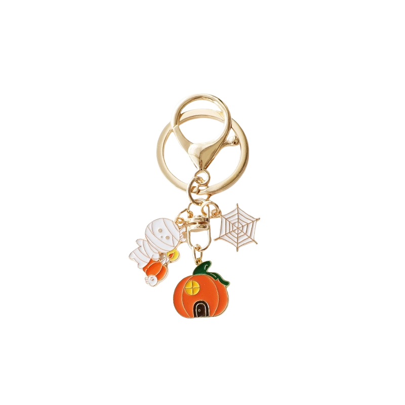 Halloween Pumpkin House Bag Charms