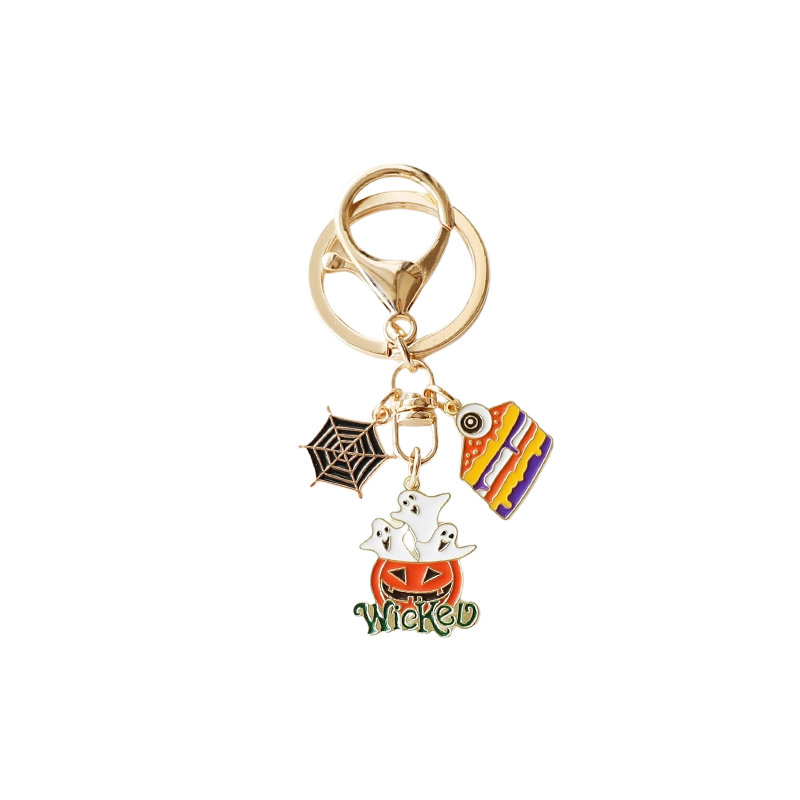 Halloween Pumpkin House Bag Charms
