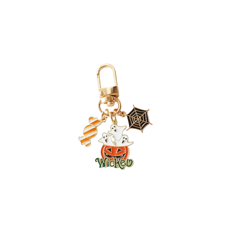 Halloween Pumpkin House Bag Charms