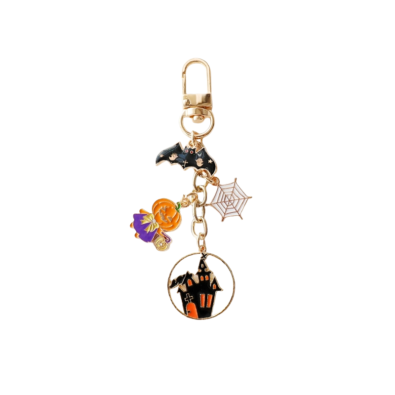 Halloween Pumpkin House Bag Charms