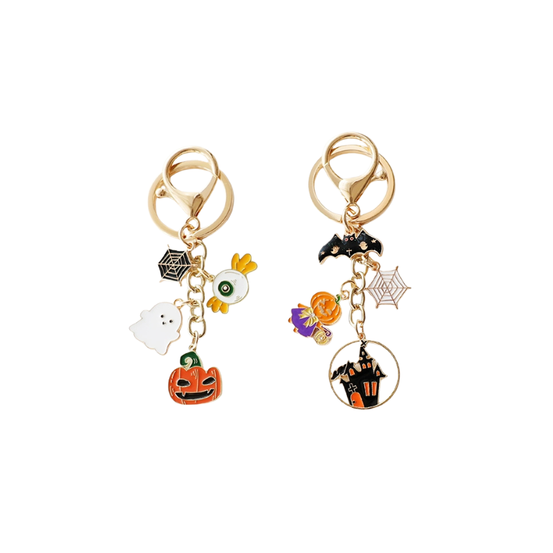 Halloween Pumpkin House Bag Charms