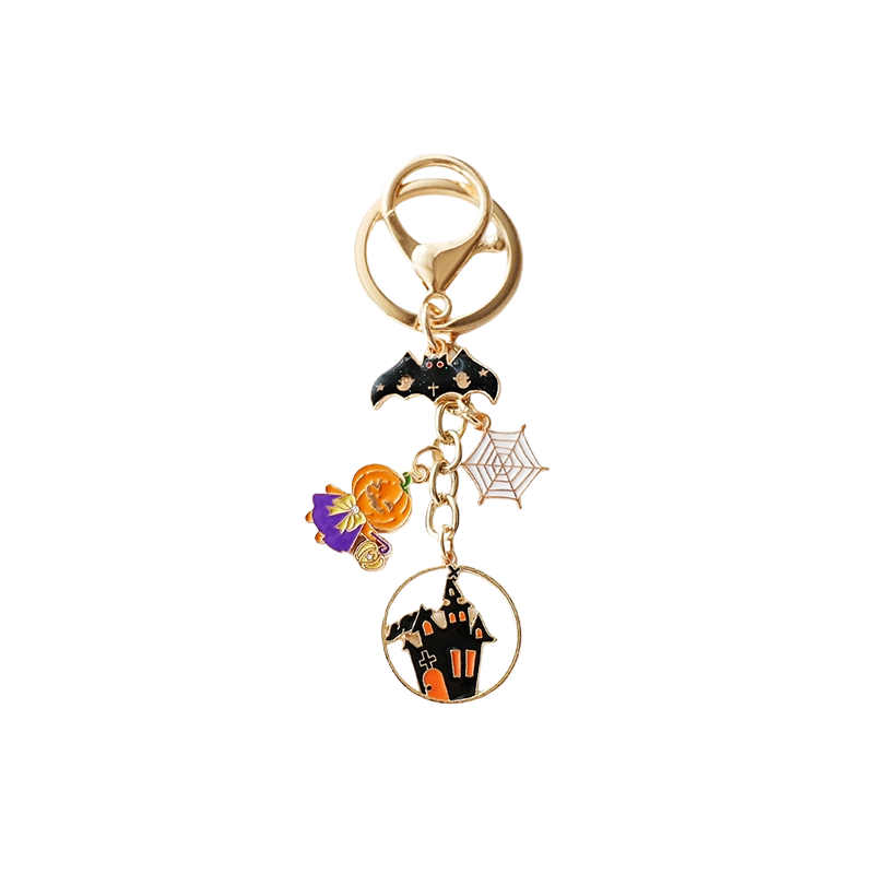 Halloween Pumpkin House Bag Charms