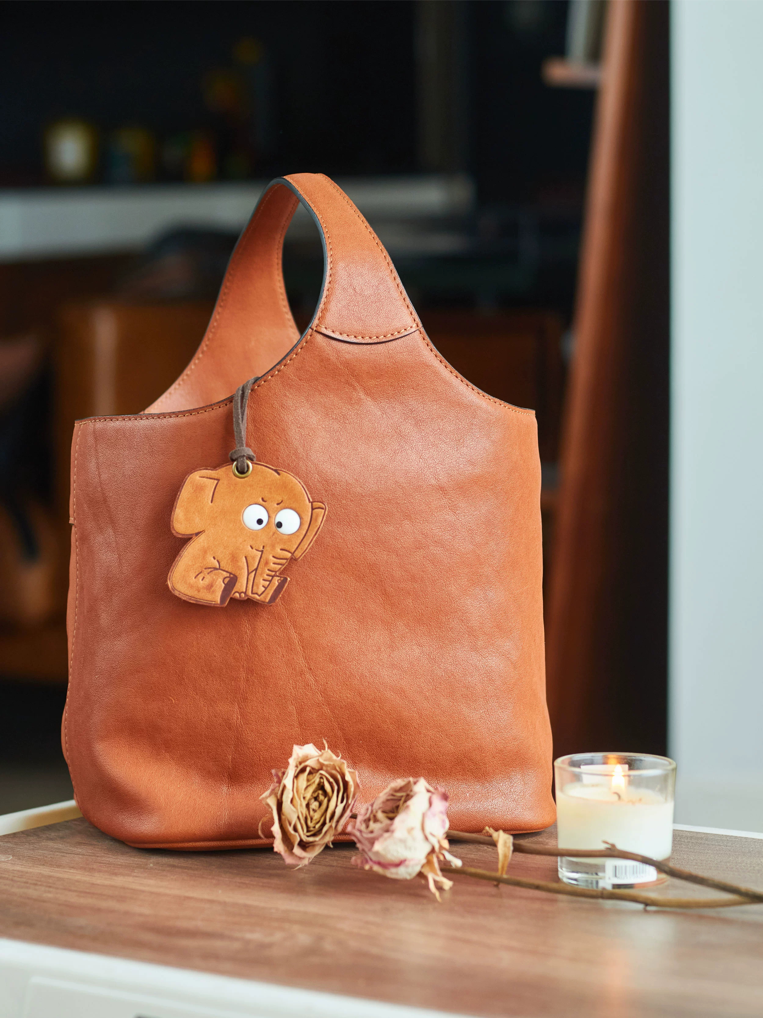 Handmade Elephant Bag Charm