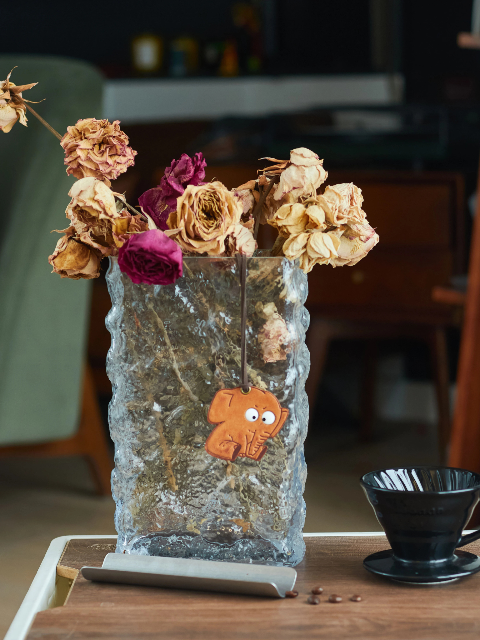 Handmade Elephant Bag Charm