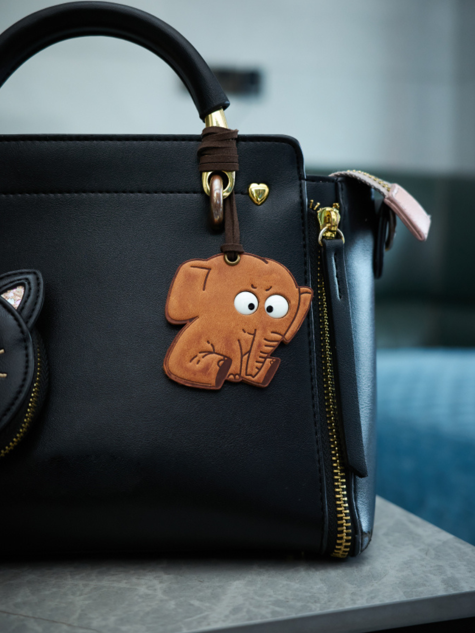 Handmade Elephant Bag Charm