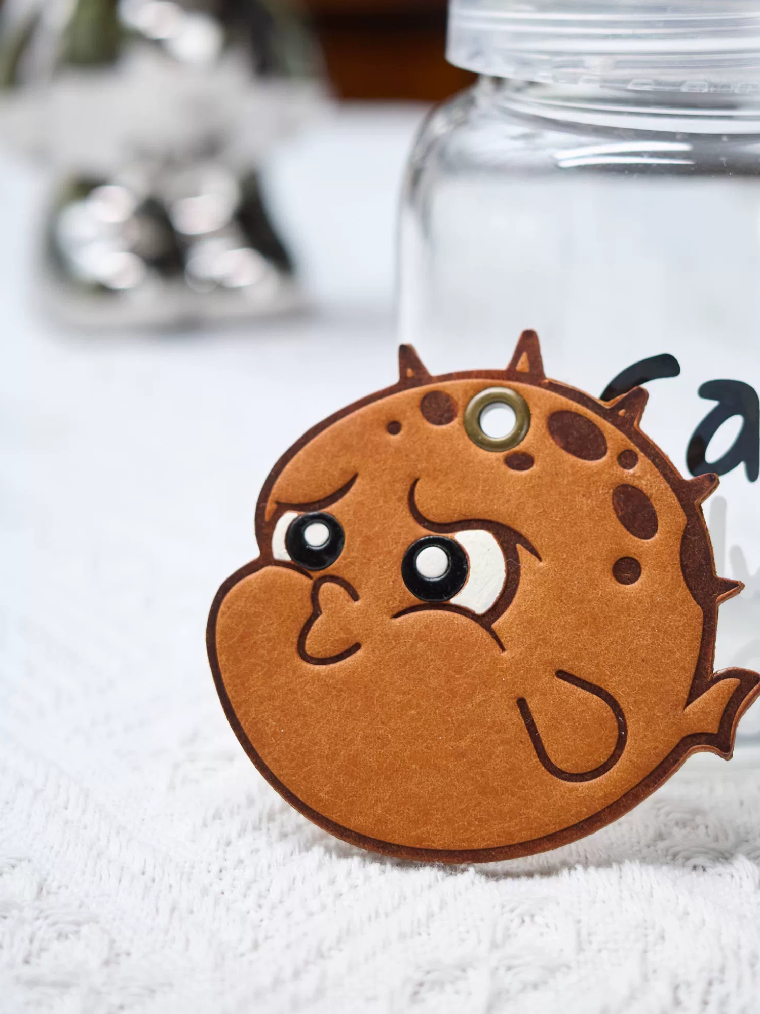 Handmade Pufferfish Bag Charm