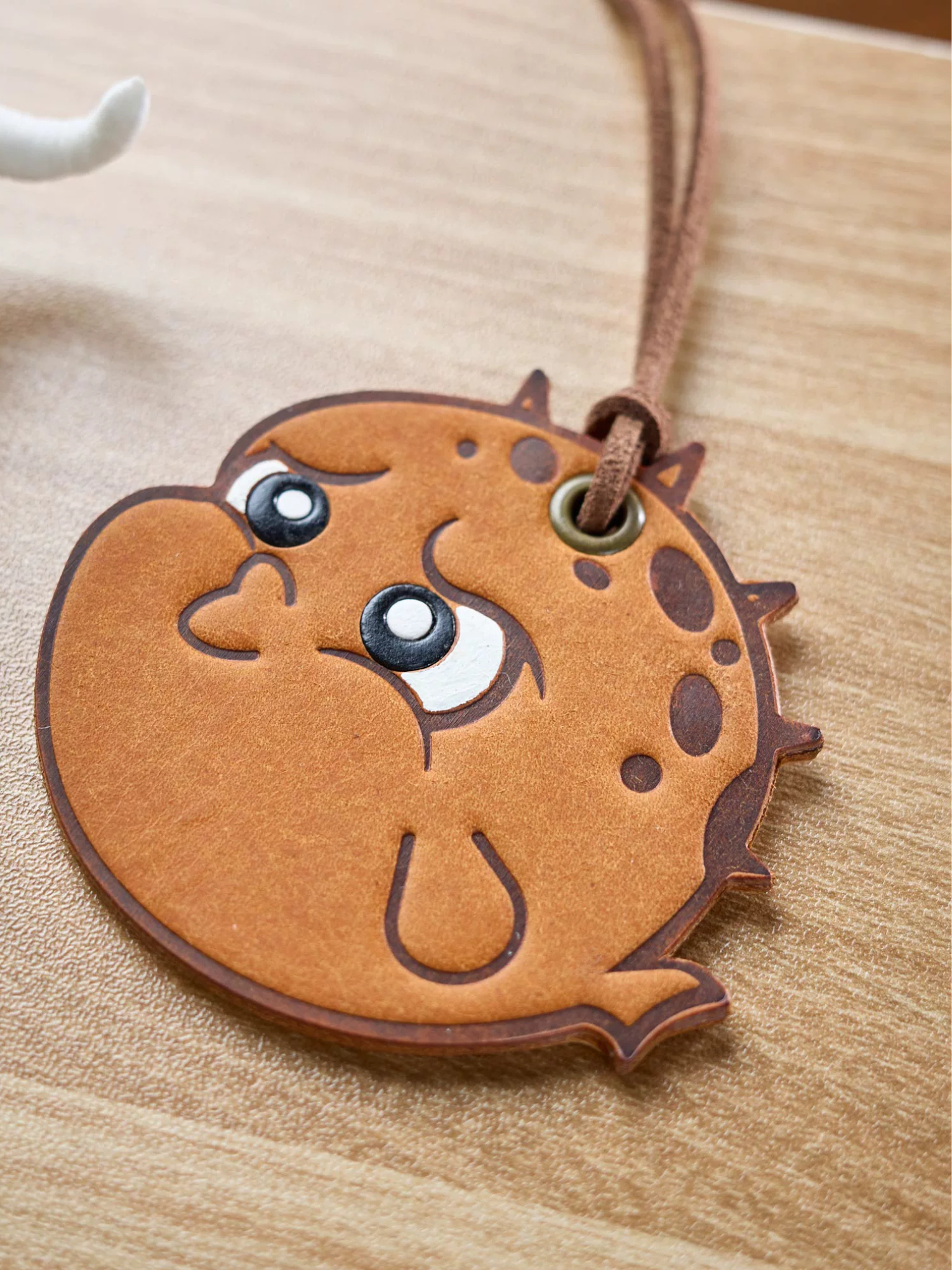 Handmade Pufferfish Bag Charm