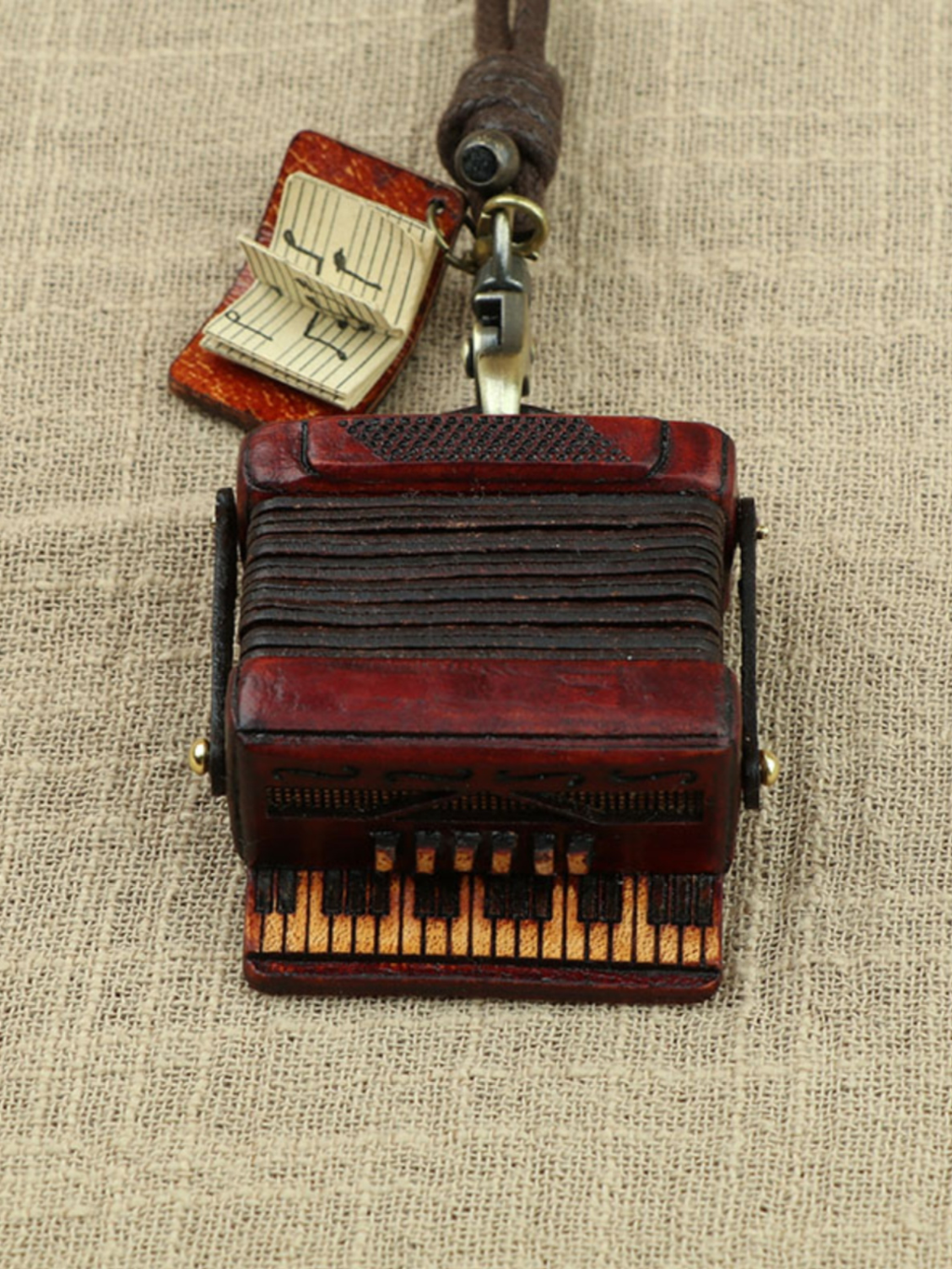 Handmade Accordion Bag Charm
