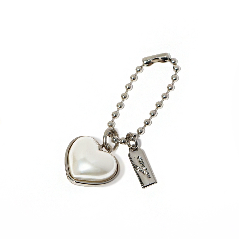 Heart Pearl Bag Charm