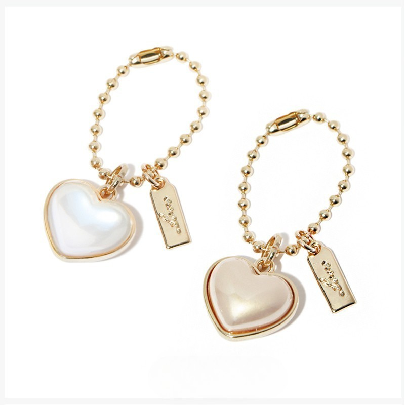 Heart Pearl Bag Charm
