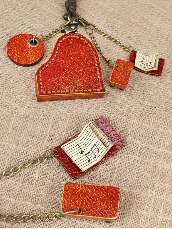 Handmade Cat Piano Bag Charm