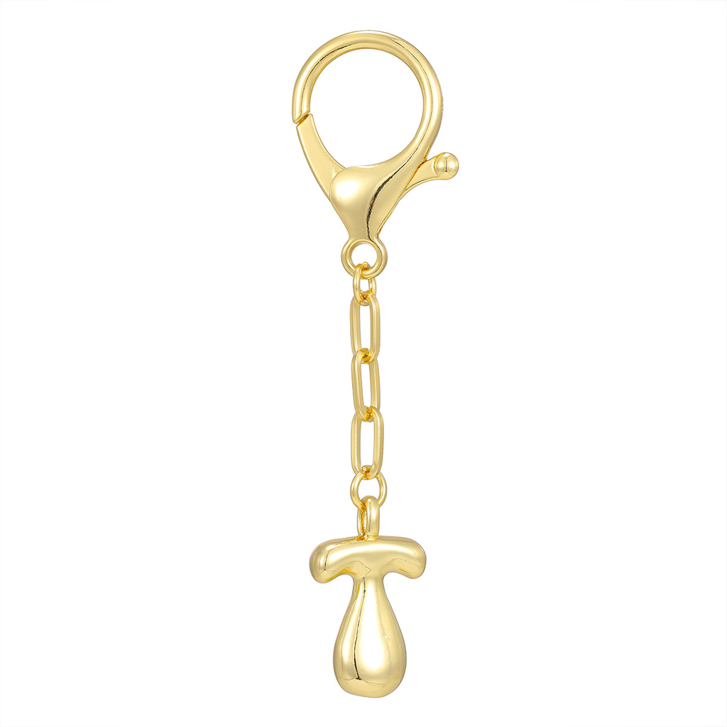 Personalized Letter Metal Bag Charm