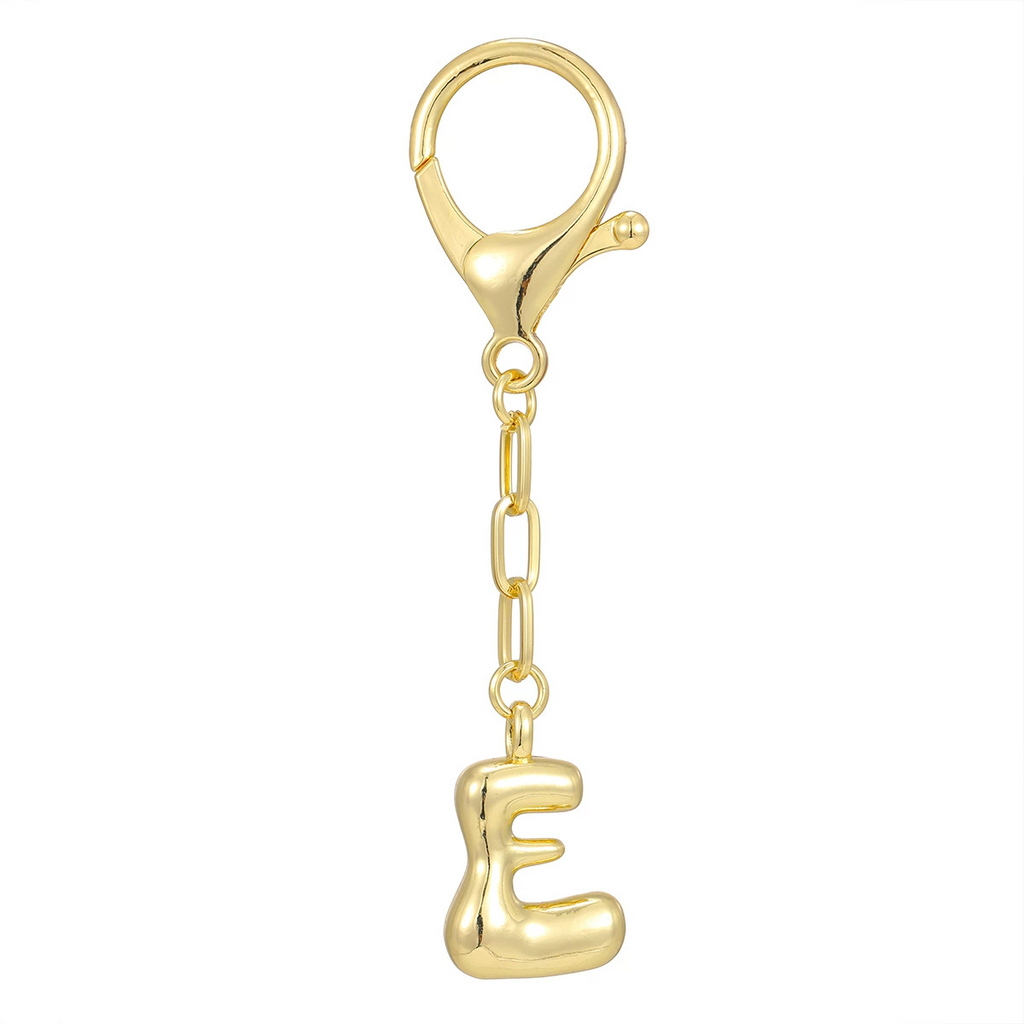 Personalized Letter Metal Bag Charm