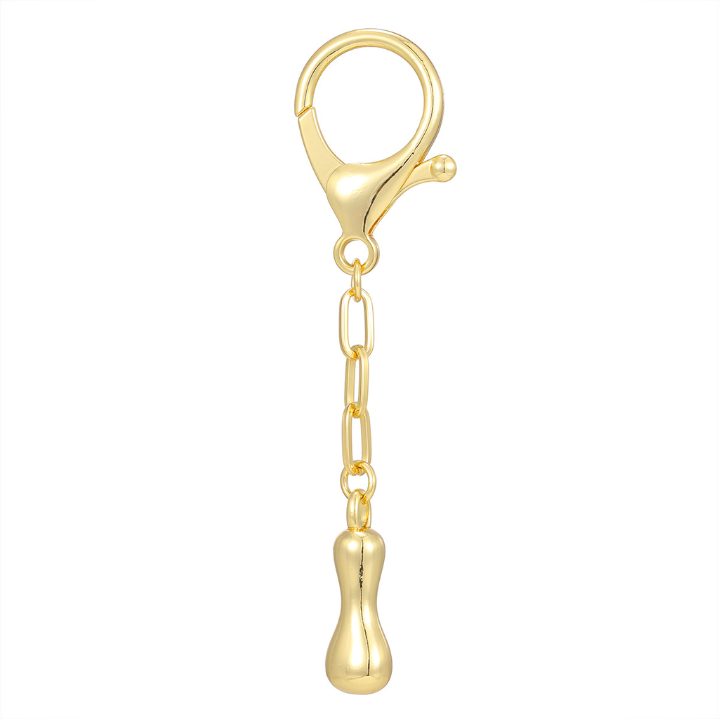 Personalized Letter Metal Bag Charm