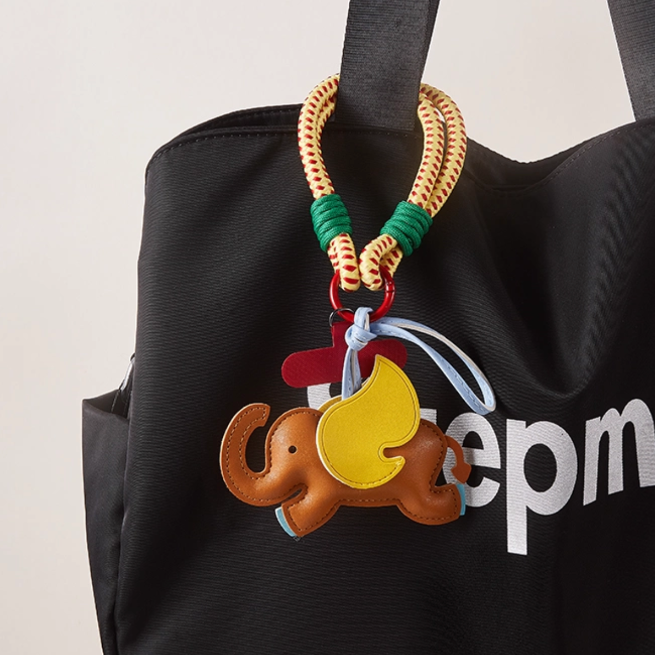 Little Elephant Woven Nylon Bag Charms