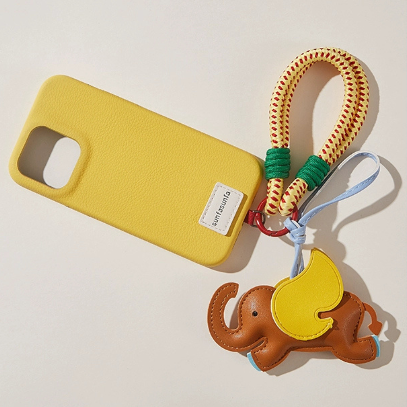 Little Elephant Woven Nylon Bag Charms