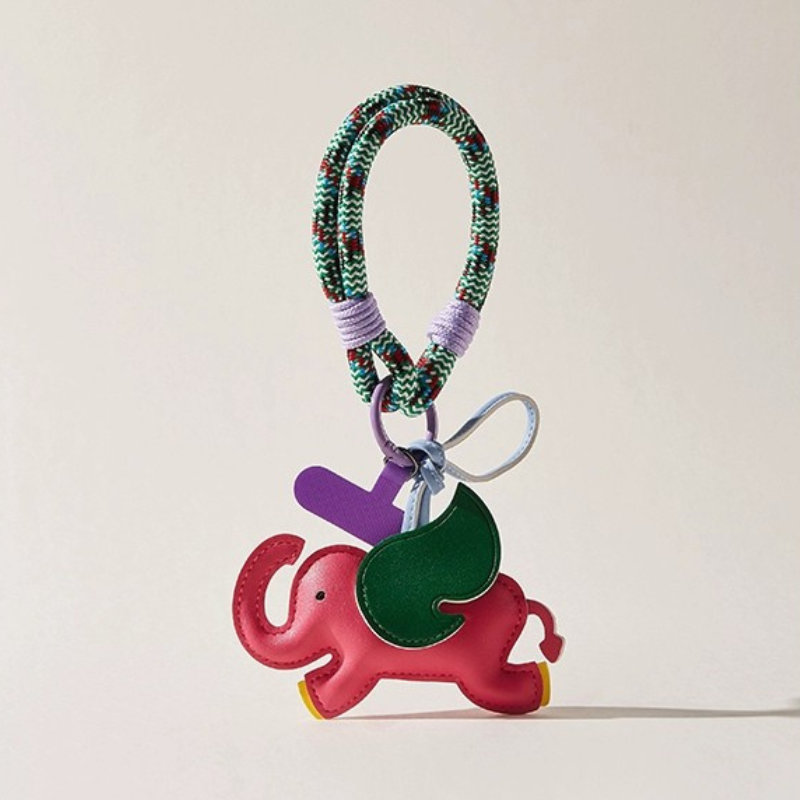 Little Elephant Woven Nylon Bag Charms