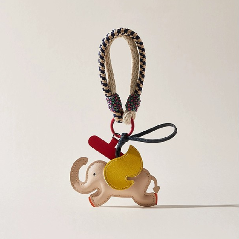Little Elephant Woven Nylon Bag Charms