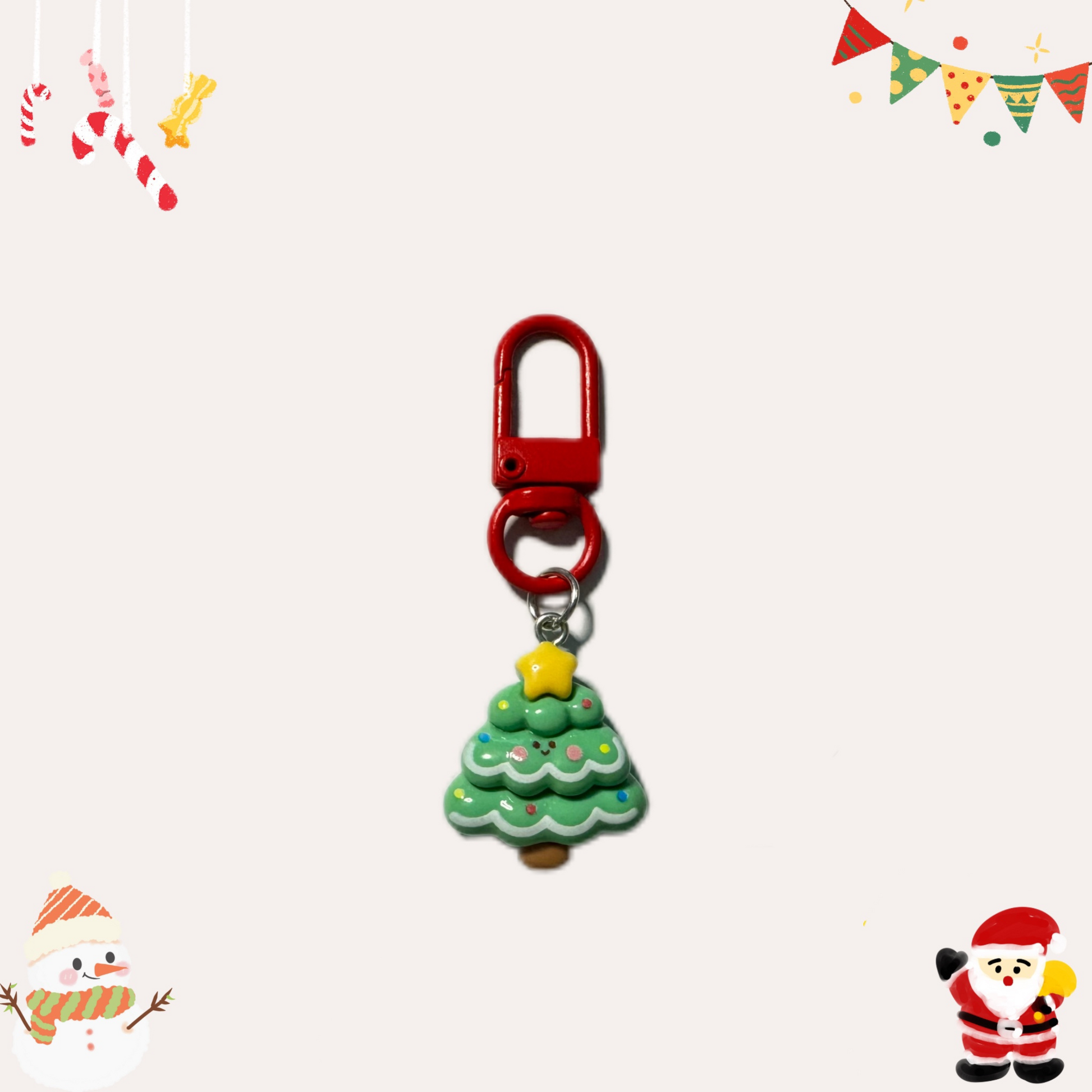 Lovely Christmas Tree Bag Charms