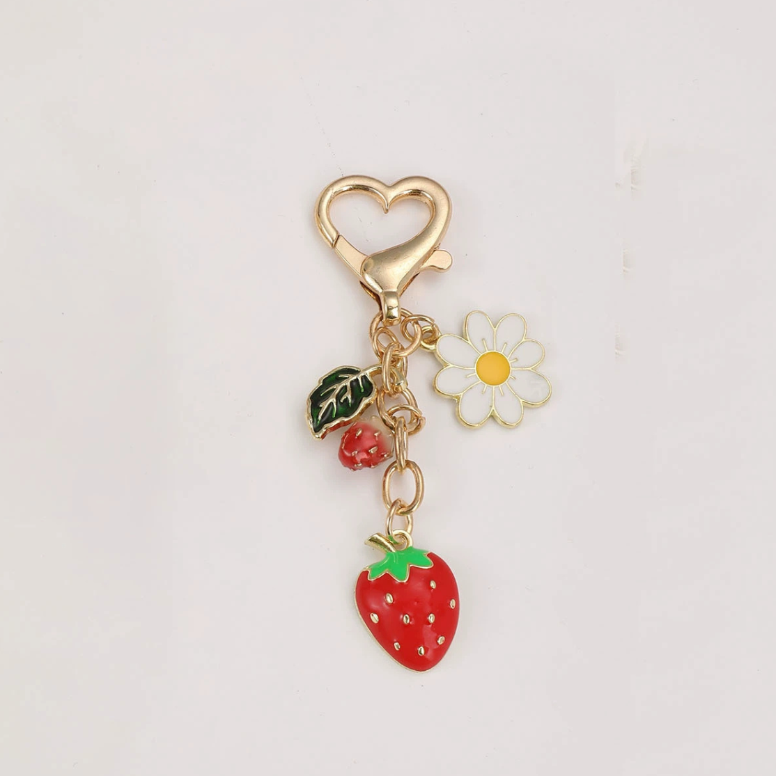 Lovely Stawberry Bag Charms