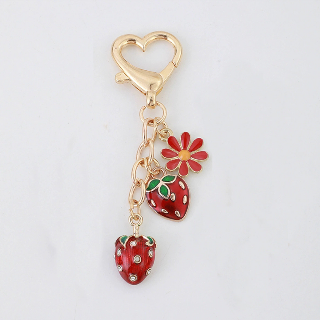 Lovely Stawberry Bag Charms