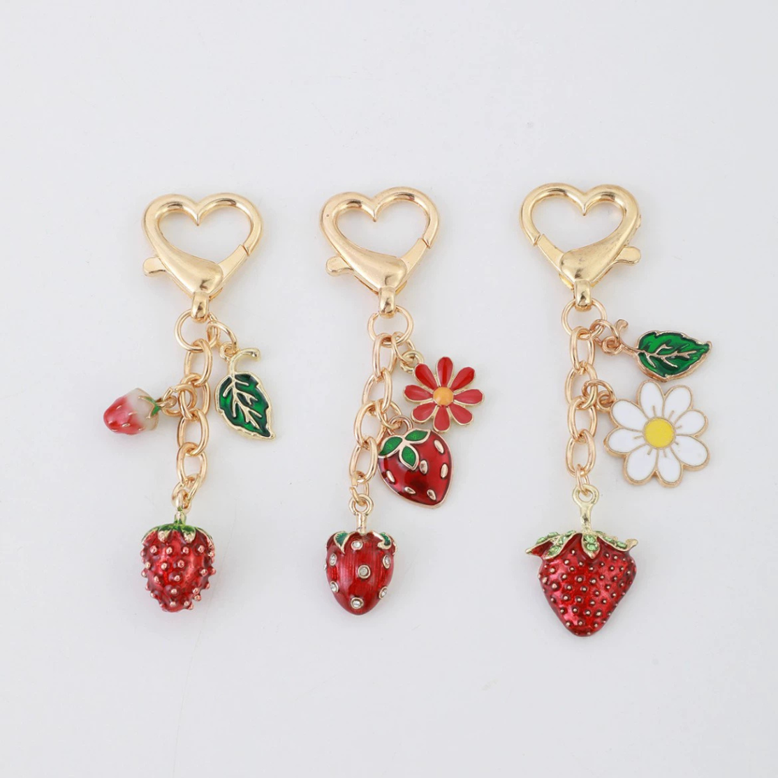 Lovely Stawberry Bag Charms