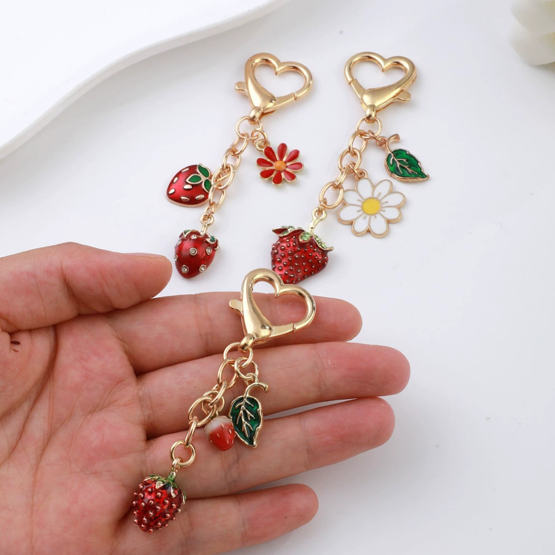 Lovely Stawberry Bag Charms