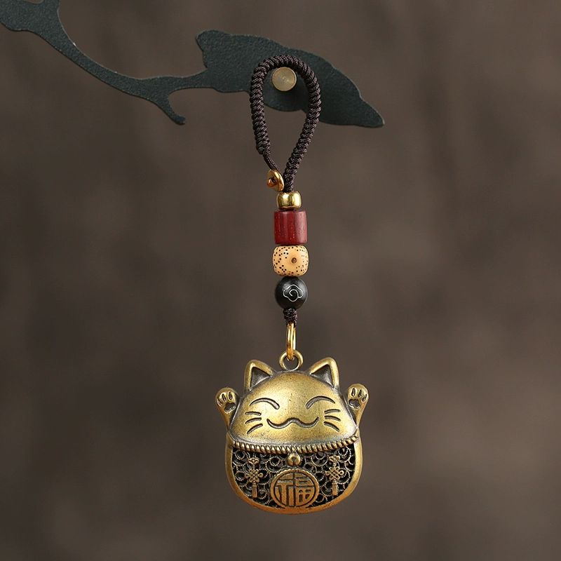 Lucky Cat Bag Charm