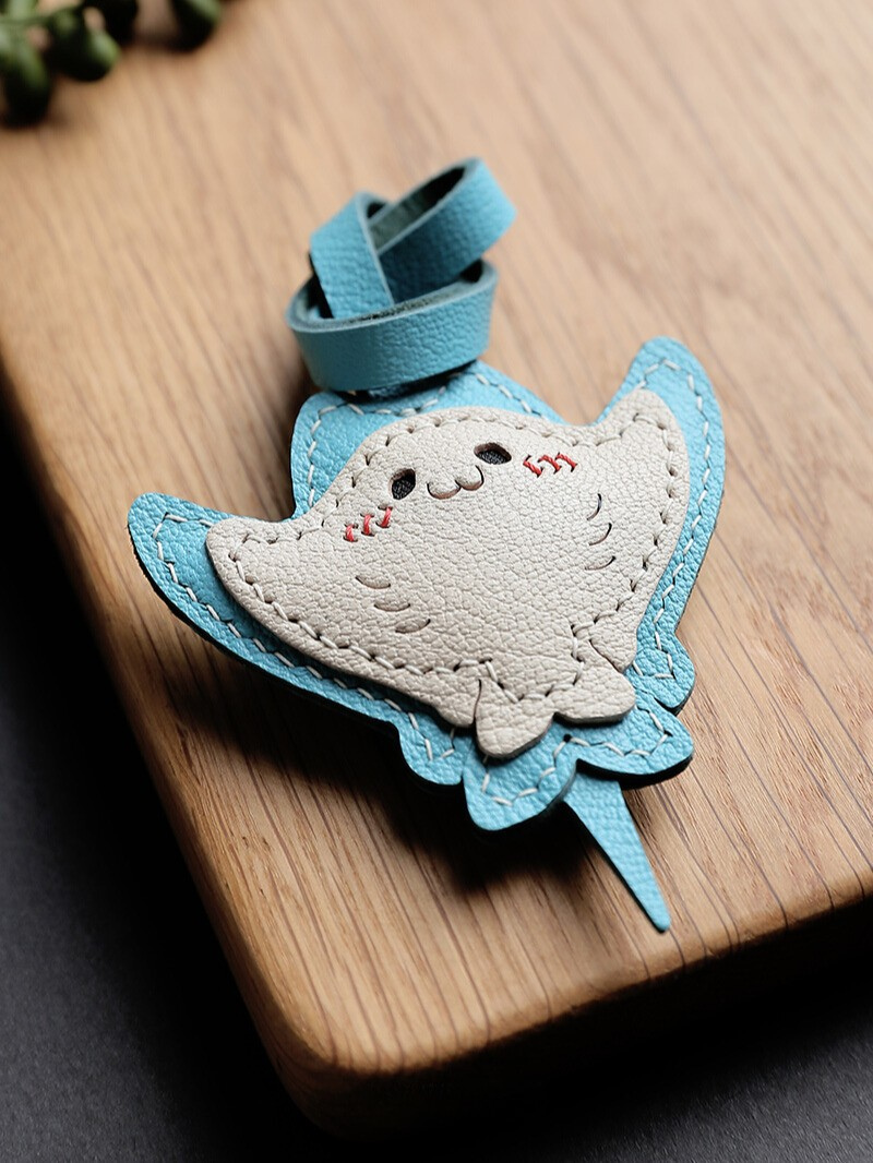 Handmade Manta Ray Bag Charm