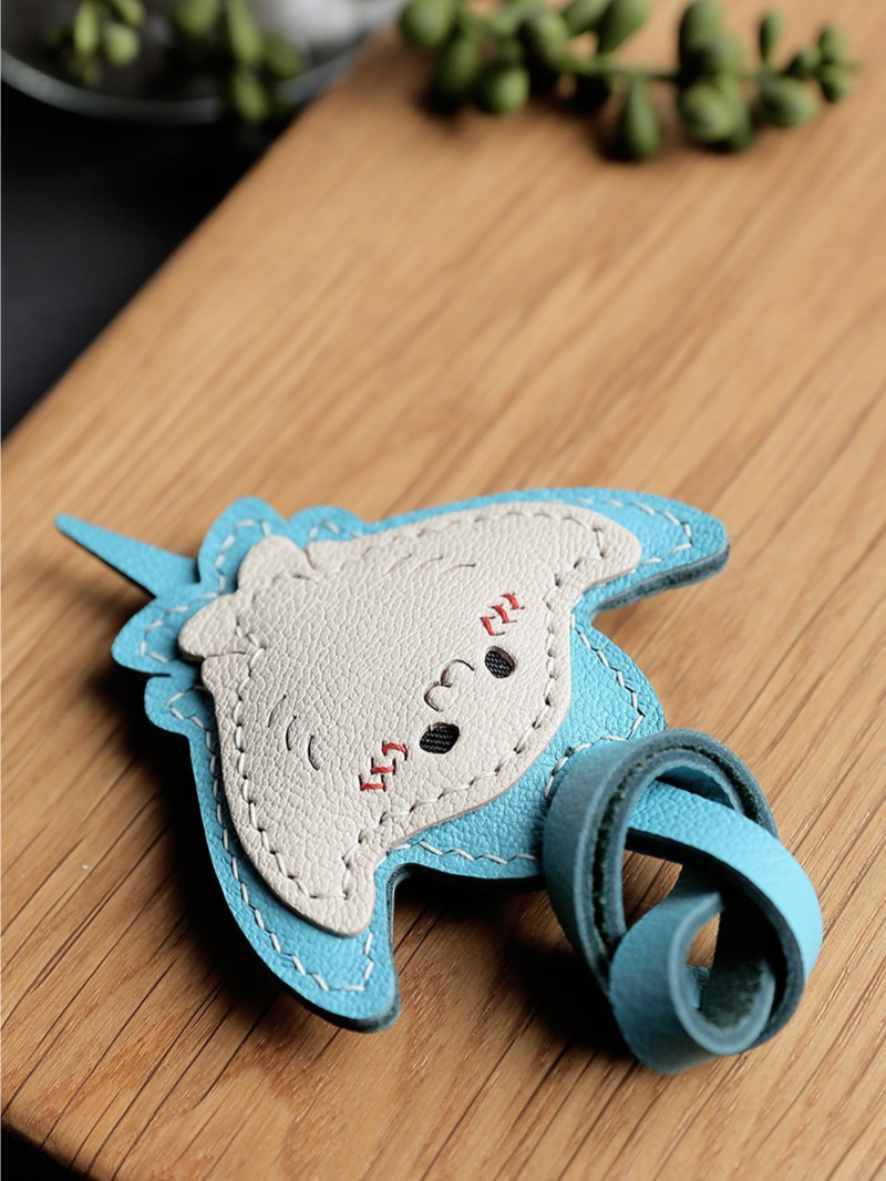 Handmade Manta Ray Bag Charm