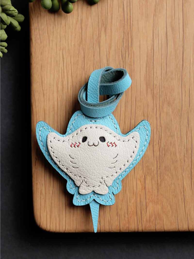 Handmade Manta Ray Bag Charm