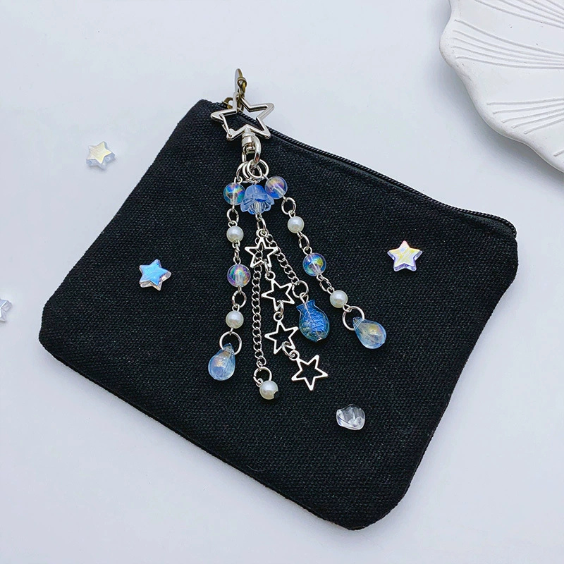 Marine Style Beaded Fish Tassel Bag Charms