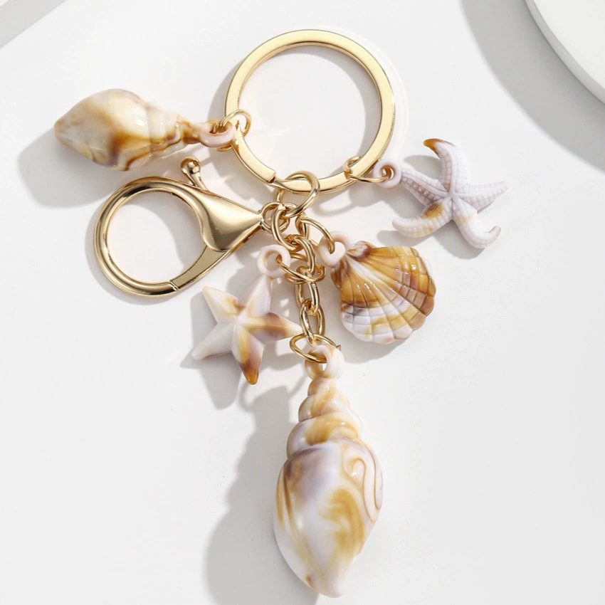 Ocean Shell Bag Charm